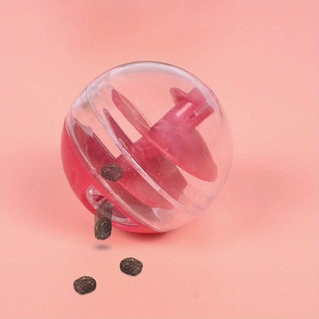 Cat Slow Feeder Toy Pet Slow Feeder Cat Food Dispenser Toy Cat Toy Ball Pet Selfentertainment Toy, Without Battery