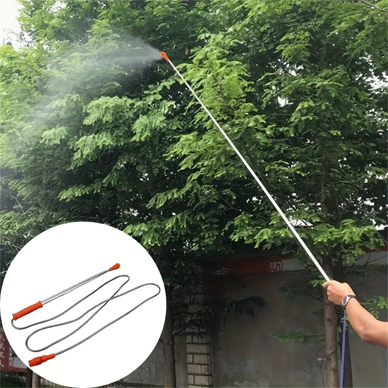 

2.6m Stainless Steel Extension Spray Wand For Tree Spraying - Handheld, Battery-free, Multi-component