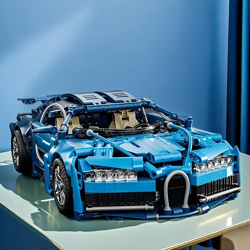 Particle Racing Car Building Blocks High Difficulty Advanced Model