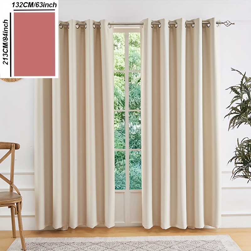 E-shop 2 Stücke 100% Schatten Polyester kabellos moderne reine Farbe romantisch für Wohnzimmer, Garten, Schlafzimmer, Balkon, Badezimmer, Küche,