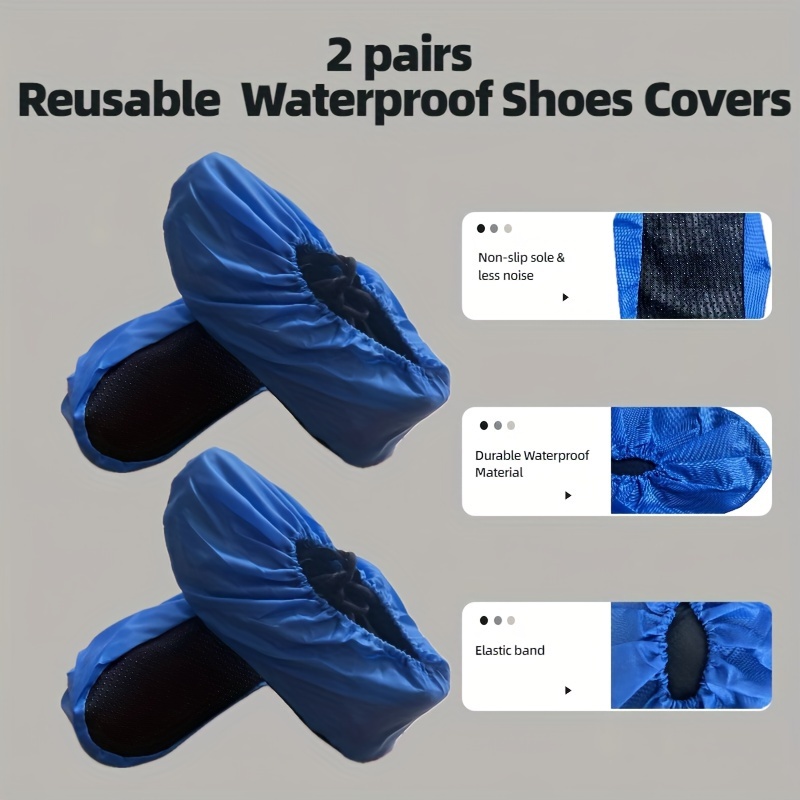 

Of Waterproof Shoe Covers, Washable And Reusable Non-slip Indoor Booties, Suitable For Schools, Offices, And Clean Rooms.