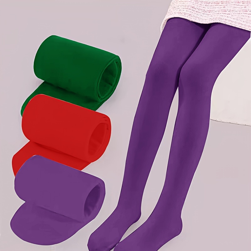 set 2/3 calzini ballo ragazze collant rossi colorati Temu