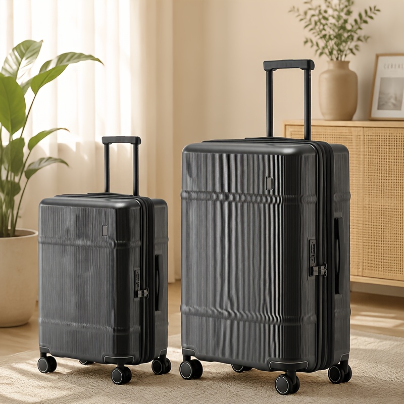 2pcs Travel Suitcase Set with Retractable Handle