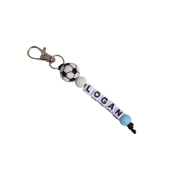 TEMU 2d Flat, Personalized Custom Ball Themed Charm, Birthday Valentine Day Gift For Parents Couples, Durable Key Ring For Sports Fans, Fan Souvenir