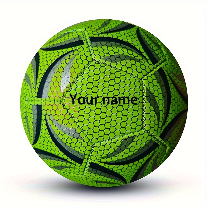 Personalized Size 5 Soccer - Custom Engraved Name & Logo, Luminous with Seamless Design - for Home Decor, Gifts for Men & Women (Birthday, Wedding, Christmas) - Engraved for Enthusiasts & Gifts