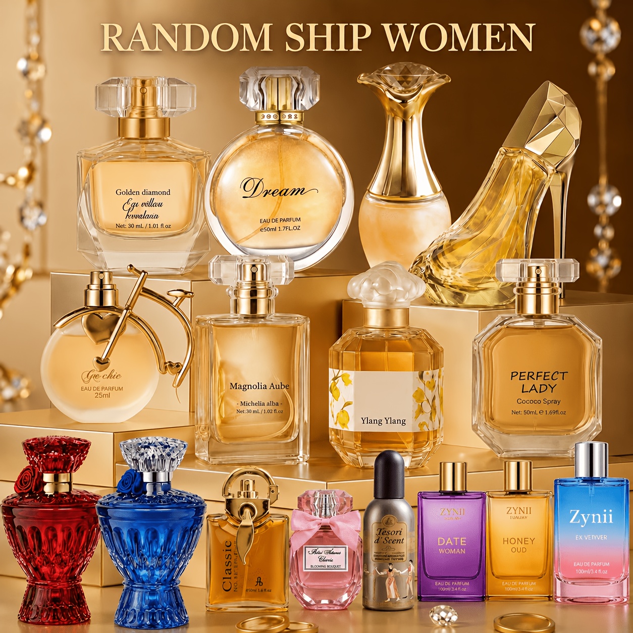 TEMU 1 Random Scent Women's Perfume, Anyone Who Enjoys Changing Fragrance Mood. , Soft, Sweet Or Elegant Scent At Random, Ideal For Workdays, Weekend
