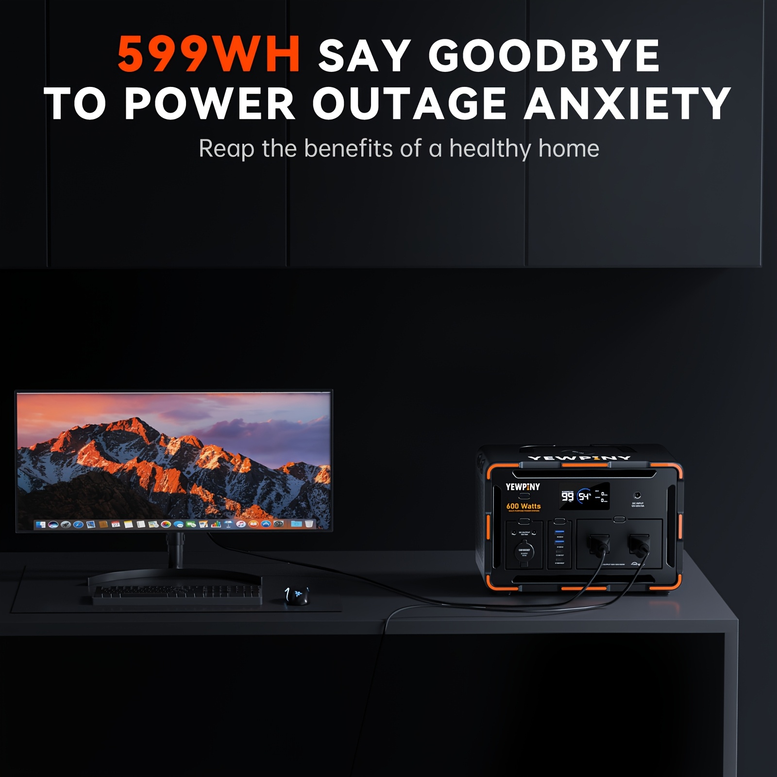 Portable Power Station, Equipped with Fast Charging, 259Wh/599.4Wh... product image 8