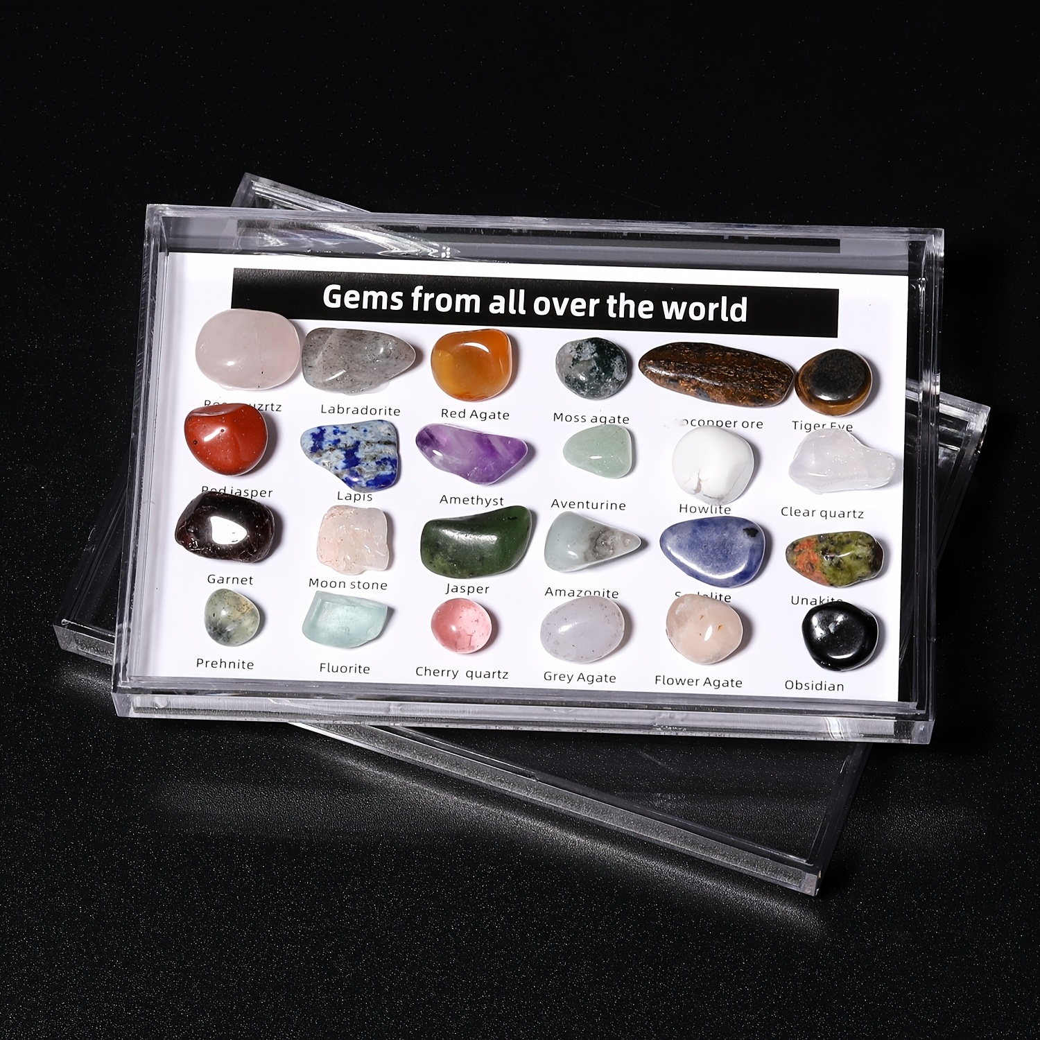 24pcs Natural Stone Mini Mineral Specimens for Home Decoration