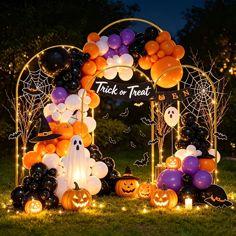 TEMU Halloween Metal Arches, Metal Arch Backdrop Stands (6ft, 6.6ft, 7.2ft), Holiday, Garden Decor, Background Decoration