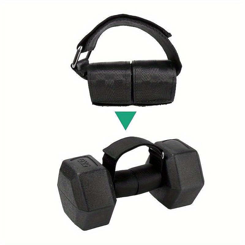 2PCS Durable Dumbbell Foot Straps with Tibialis Trainer, Ankle Weight Lifting Attachment for Strength Training and Fitness