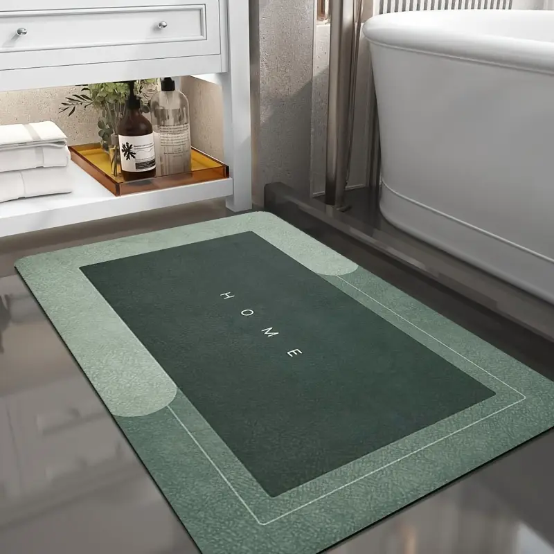 1pc super absorbent diatomaceous earth bathroom mats - quick-drying, non-slip floor mats, mats, ideal for bathroom, carpets, and bathroom door mats, water absorption Product details 2