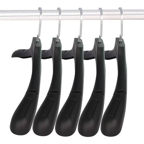 5 10pcs plastic wide shoulder mens suit hanger seamless non slip winter suit coat hanger 360 rotary hook christmas christmas gifts