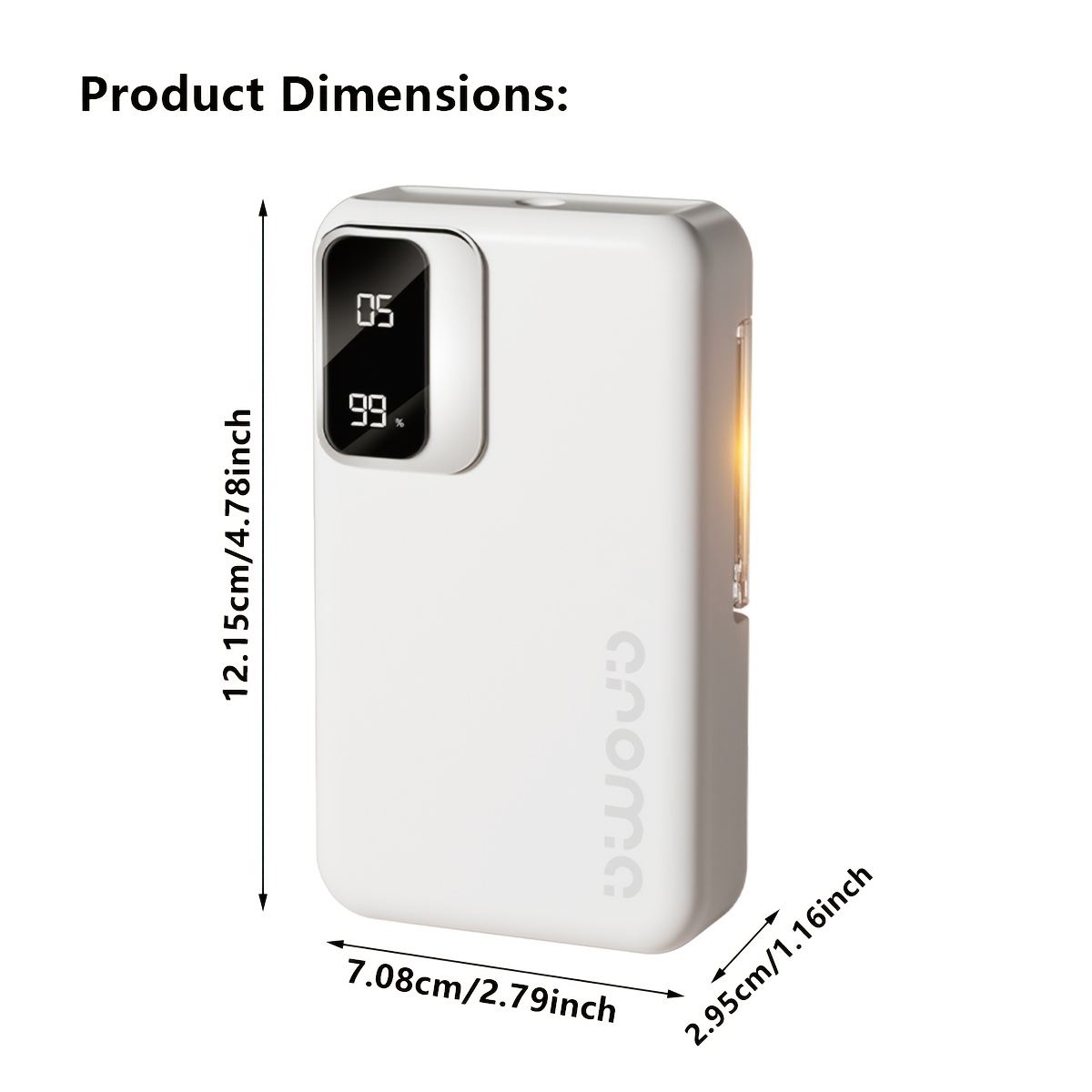 Deodorizing & 2-in-1 | Smart Aroma Diffuser with 7-Level Timer Spray + USB Fast Charging, 1800mAh Long-Lasting Battery, Ideal for Bedroom Moisture, Bathroom Odors, and Office Stale Air. No Essential Oils Needed, Freely Mix Fragrances, Minimalist