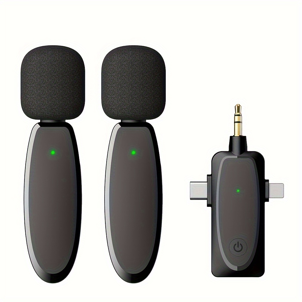 Wireless Microphone Lapel Type One Tow Two Mobile Phone Temu