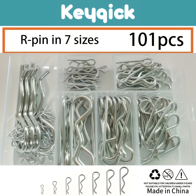 

Including 101 Different Sizes Of R-pin Sets, 7 Sizes Of R-pin Sets Suitable For Locking Systems, And Open Pin Sets.