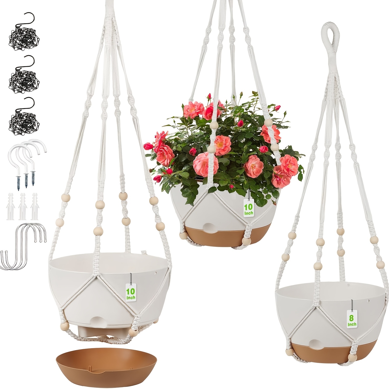10 inch self watering planter sold on Temu United States