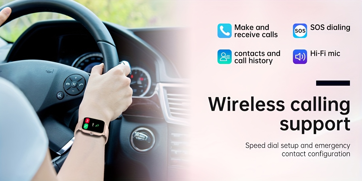 mothers day gift   womens smart watch mens wireless calling 1 8 inch hd touchscreen fitness   100 sports   built in alexa smartwatch suitable for iphone and   Product details 5