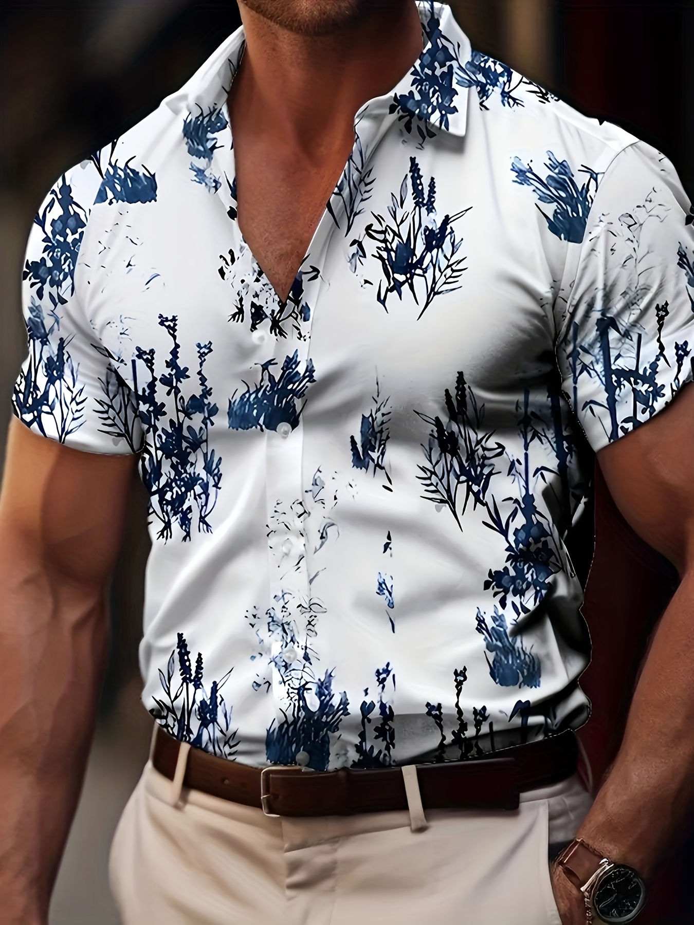 camisa hawaiana retro 3d hombre manga corta holgada Temu Ecuador