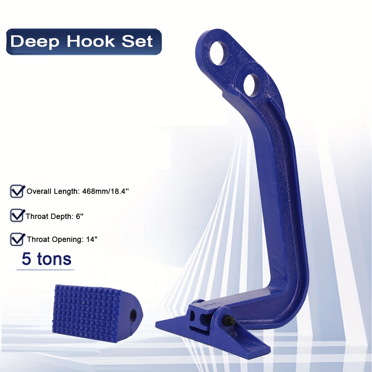 Heavy-Duty 5 Ton Auto Body Clamp Hook for Cars and Trucks