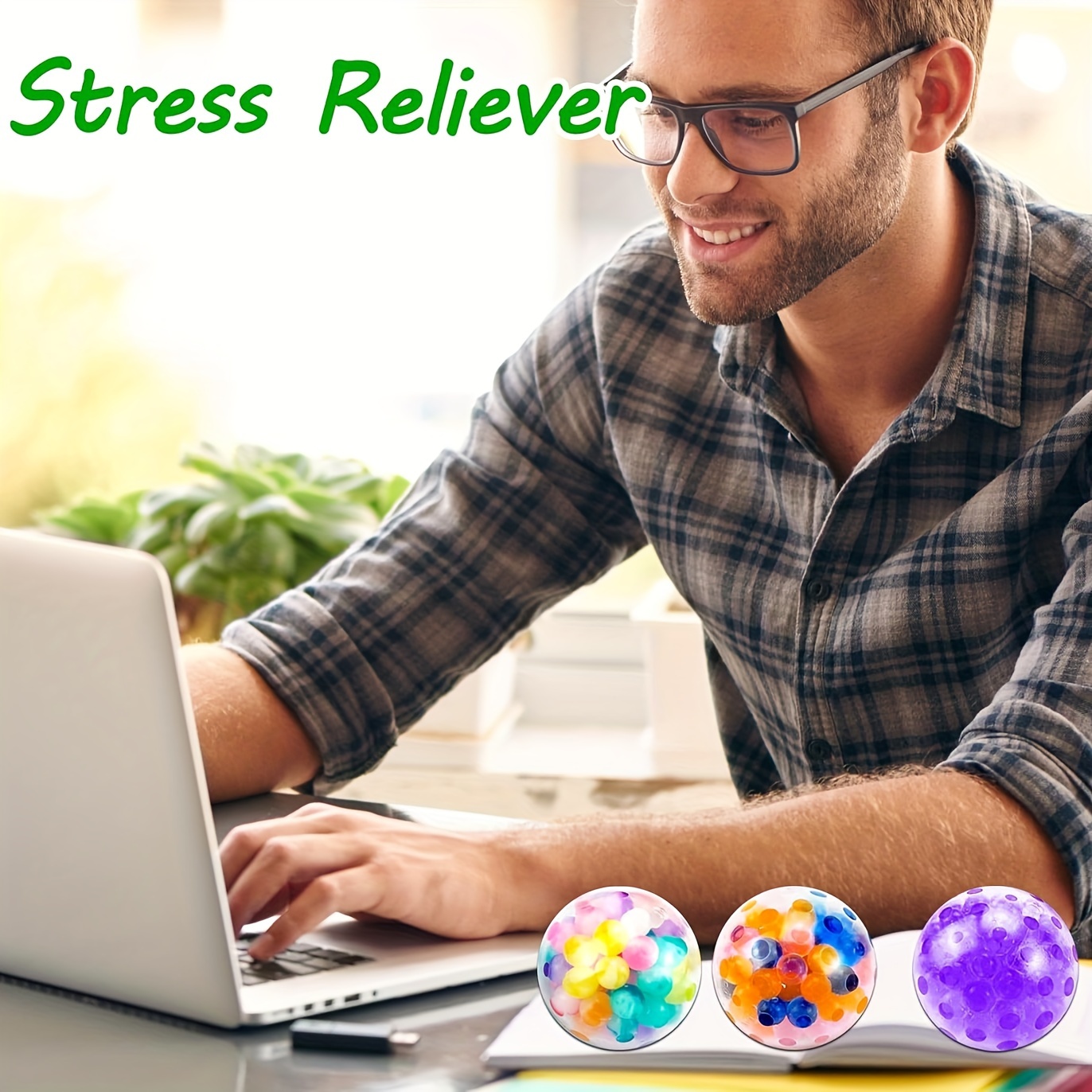 MEZHOBBY 32pcs Stress Balls, Squishy Squeeze Balls Bulk, Small Sensory Balls for Adults, Classroom Prizes, Party Favors, Birthday Gift, Goodie Bag Stuffers Easter Gifts for Youngsters Toys