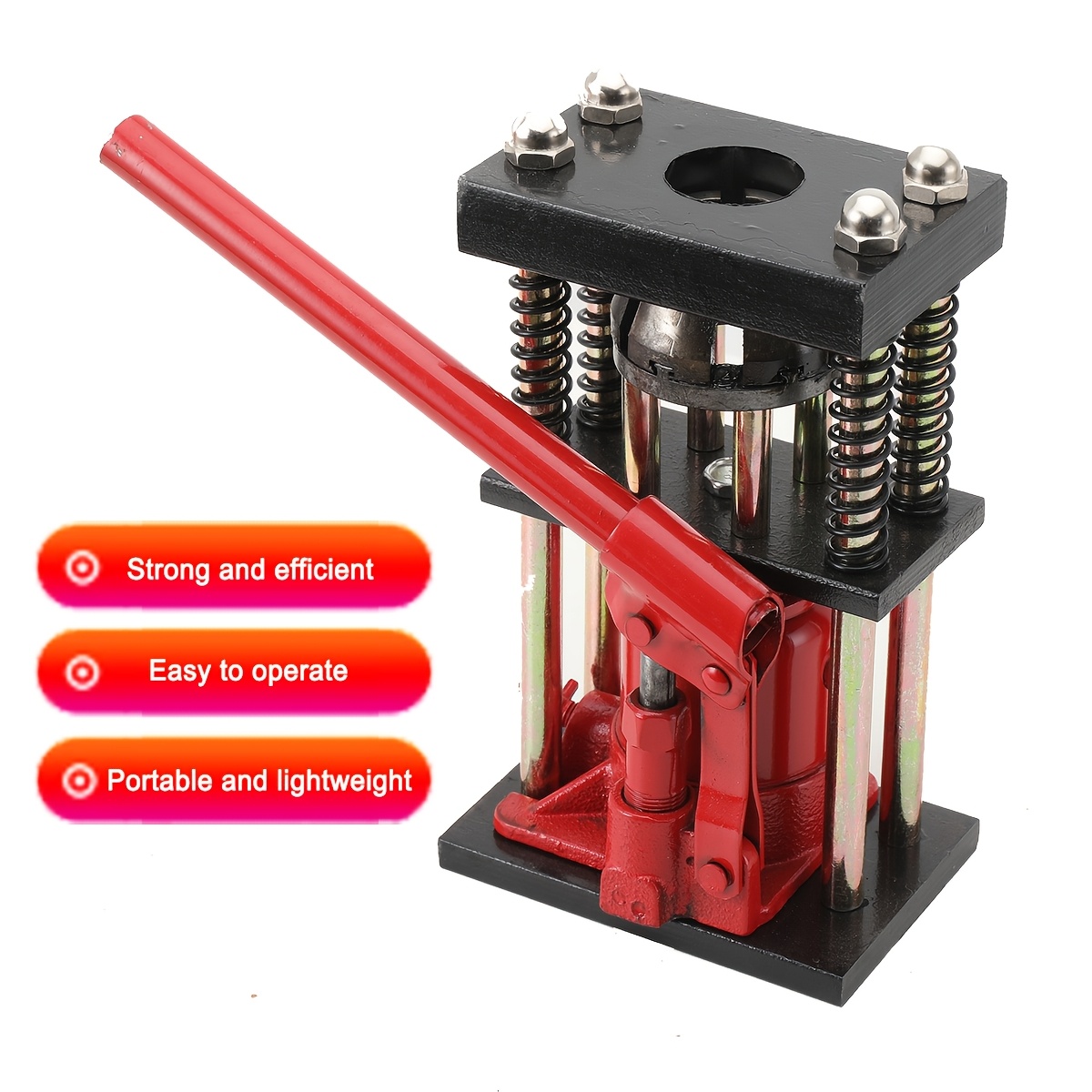 Image of Manual Hydraulic Hose Crimper, High Pressure Sprayer, Hose Presses, Hydraulic Clamping With 6 Teeth (13–20 Mm)