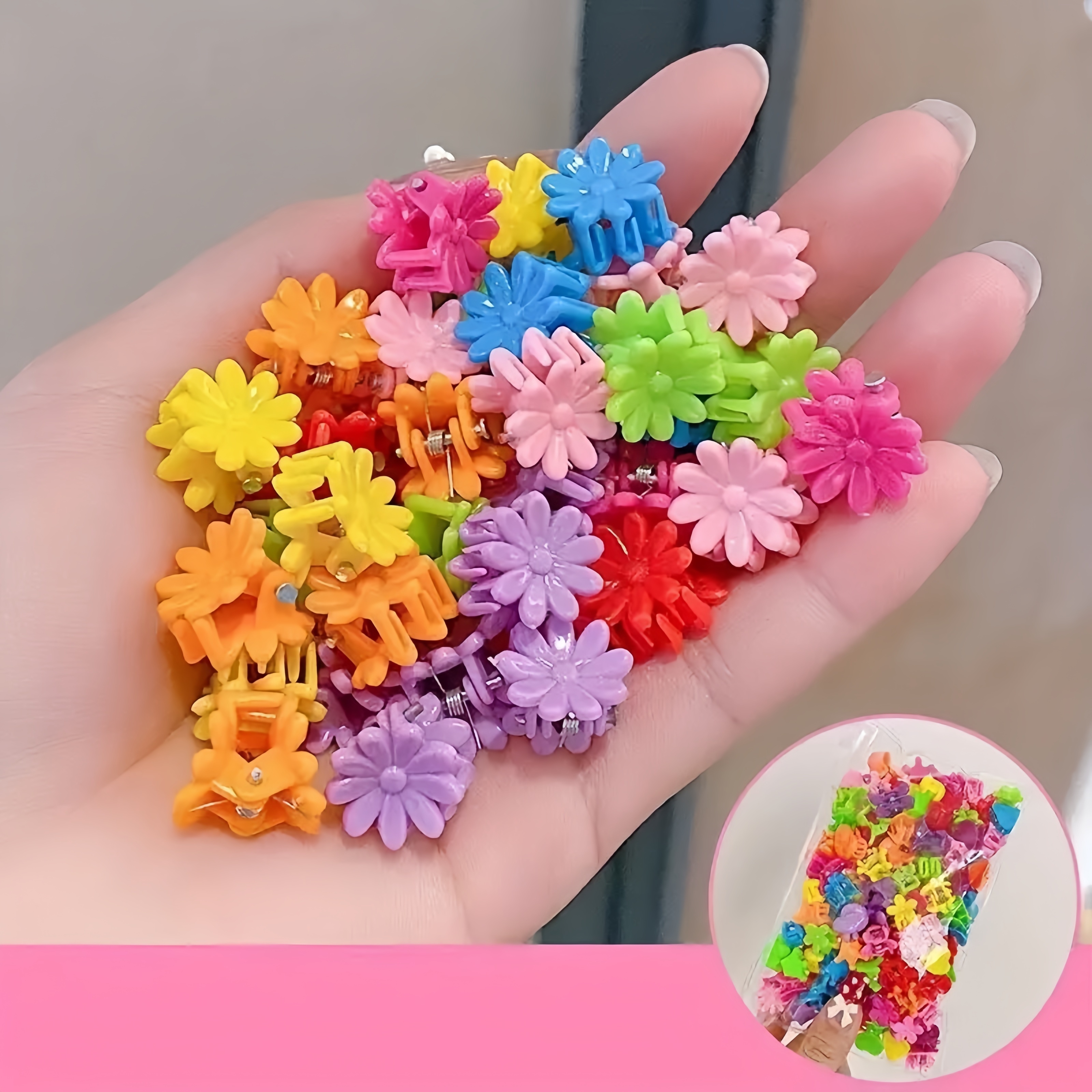 30/50/100pcs Cute Princess Hair Clip Set Mini Cute, Sweet, Durable Hair Accessories, Easy to Use Design and Comfortable to Wear, Can Be Used in Various Festivals
