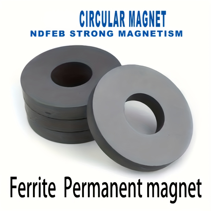 

70mm/2.76in X 32mm/1.26in X 10mm/0.39in Strong Magnetic Ferrite Permanent Magnet - Industrial Magnets - Metallic Material - Circular Shape - Xiongchuci Brand