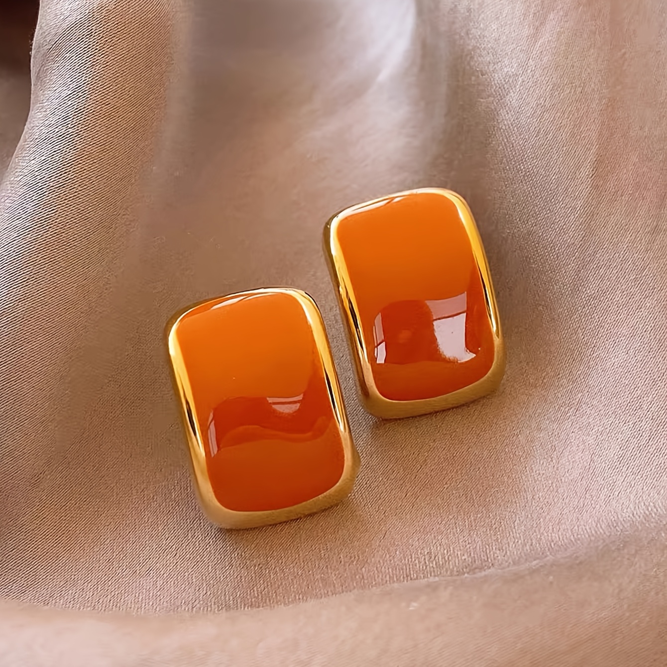 Chic Vintage-Inspired Square Drop Earrings for Women