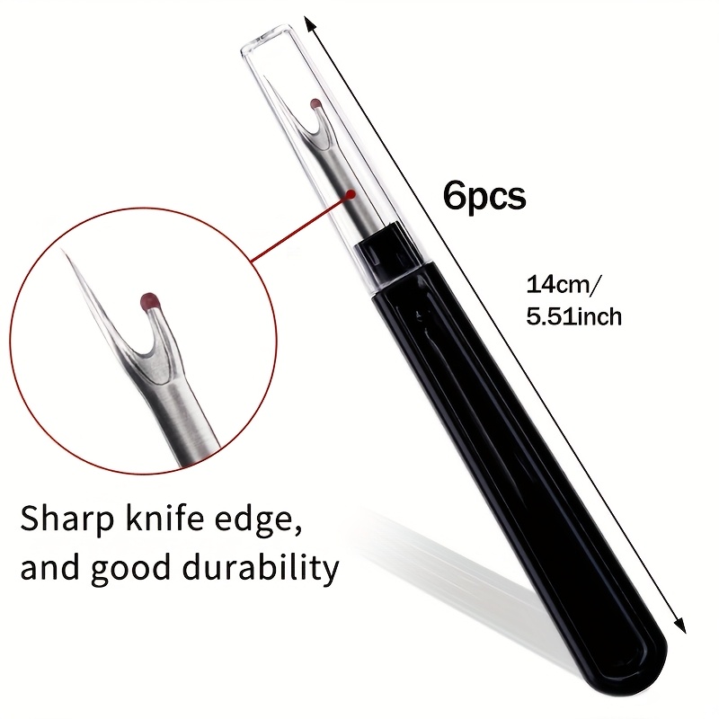 6pcs Seam Ripper Set, Ergonomic Grip Seam Ripper For Sewing Crafting And Removing Embroidery And
