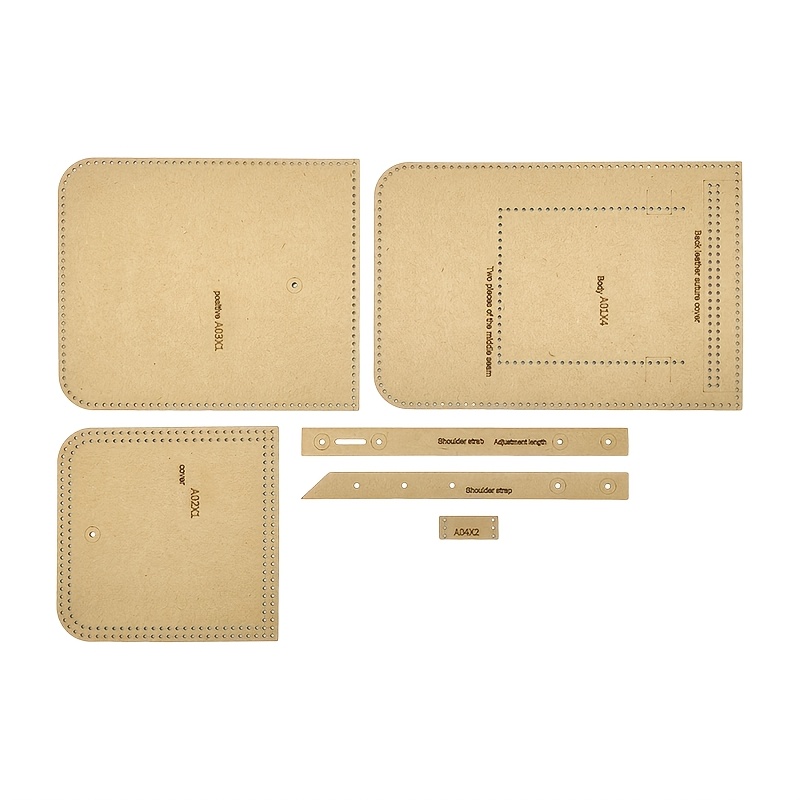 TEMU 6 pezzi Manuale in pelle Grande capacit� Borsa per telefono Realizzazione Carta Stile retr簷 Borsa a tracolla da cucire Borsa Forniture per di ,