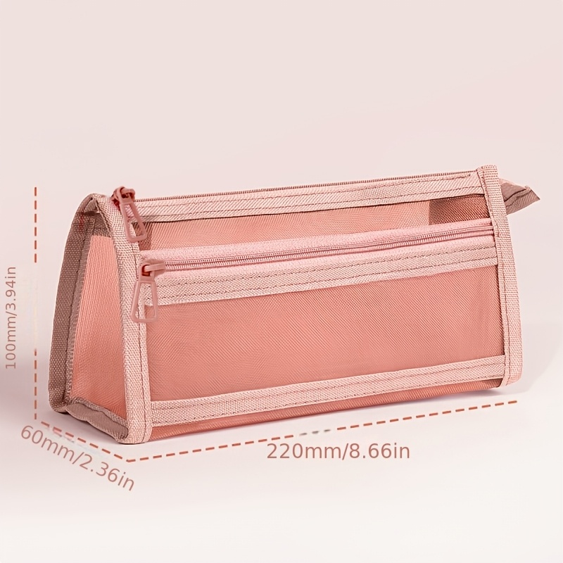 TEMU 1 Minimalist Custom Letter Name Pencil Case Storage, Four-layer Large-capacity Pencil Case, Suitable For School Use Stationery Storage, Office