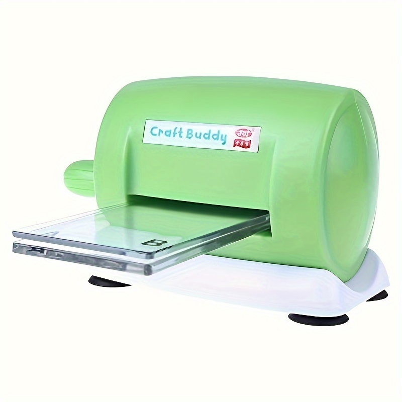 E-shop Grüne Prägepresse & . Stanzmaschine mit 2 Stk. Platten, Bastel Prägepresse mit faltbarer Verlängerungsplattform Maschine