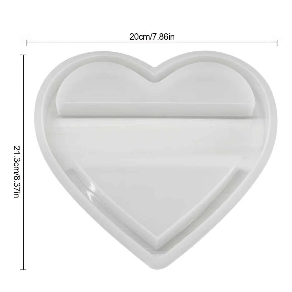 Large Heart-shaped Silicone Mold For Casting Plaster, Resin, Or Cement, Perfect For Art Projects And Wall Decorations, As Well As Gifts