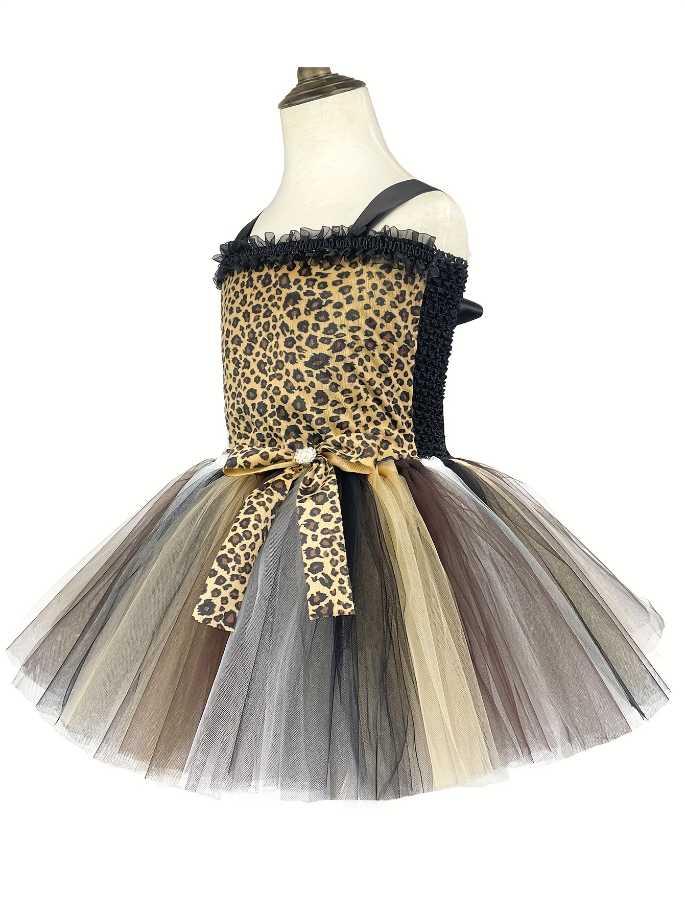 a leopard print dress animal costume additions headgear - Temu