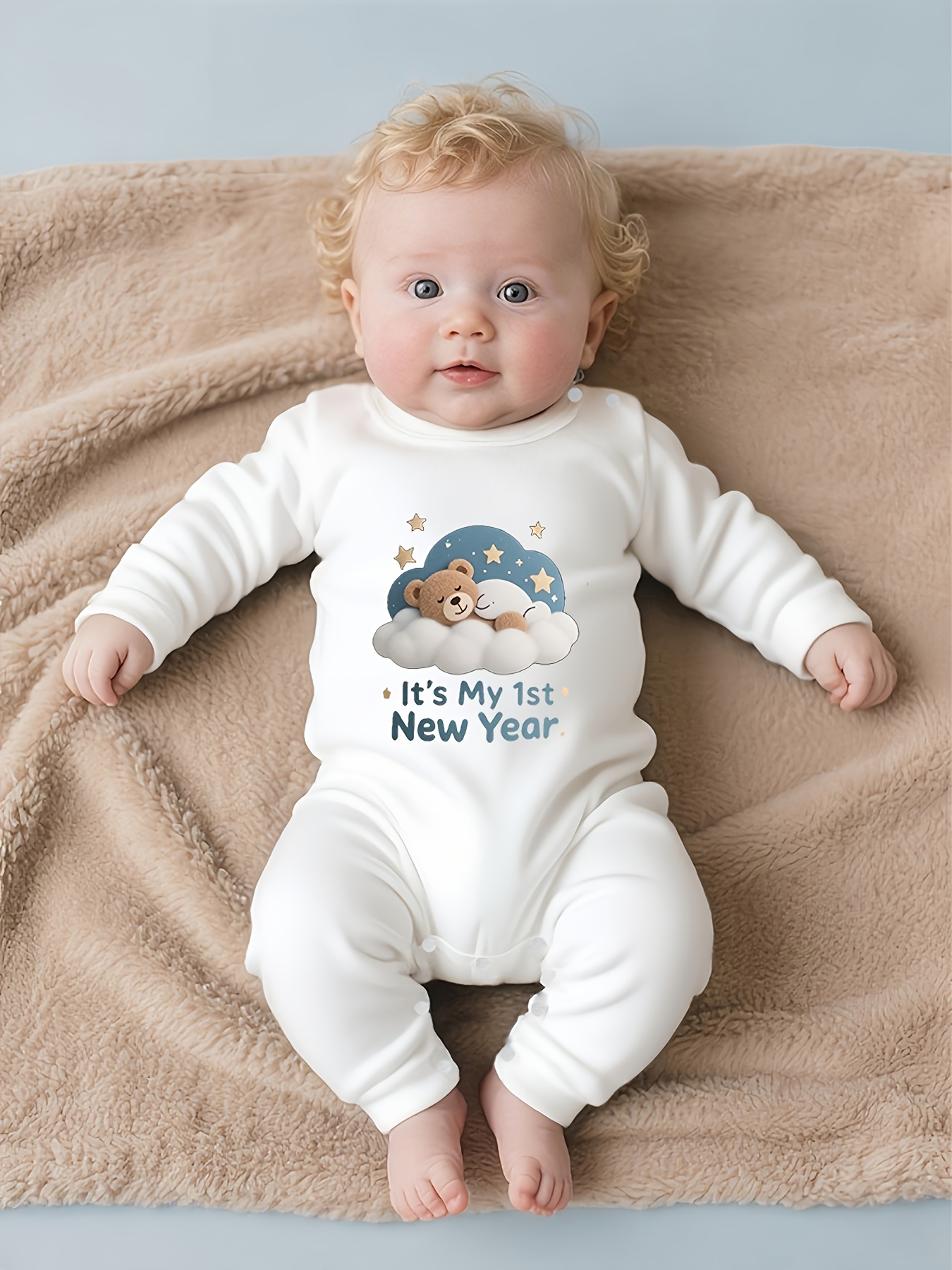 Babykleding met sterren- en berenprint