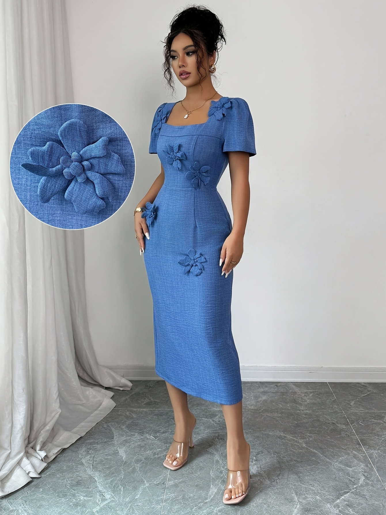 temu blue dress light blue dresses for women sold on Temu United States