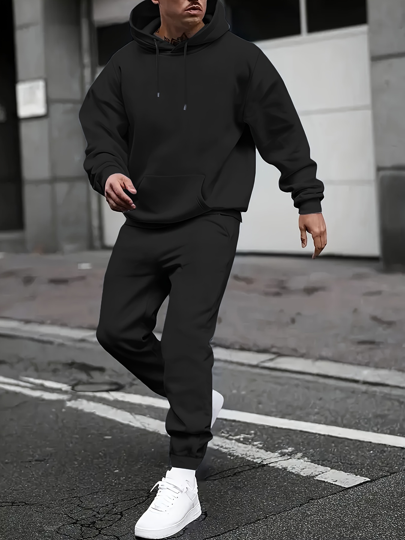 conjunto sudaderas informales hombres ropa deportiva Temu Brazil