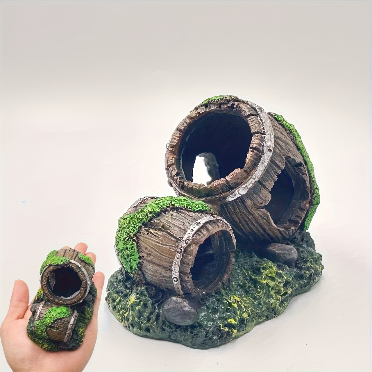 1pc Holiday Good Gift - Aquarium Scenery Decoration Aquatic Type Hiding House, Hiding Cave, Bottom Ornaments