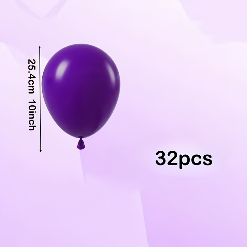 TEMU Kit Corona di Palloncini Viola da 32 pezzi - Decorazione da Festa , Kit , per Compleanni, Anniversari, Cerimonie di Laurea e Feste a Tema per
