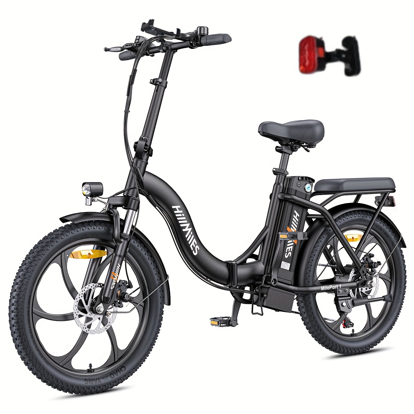 Image of Hillmiles 250w Electric Bike With 36v 13ah Removable Battery, Range, 7-, Front Suspension – Ideal For City Commuting, & Short Trips