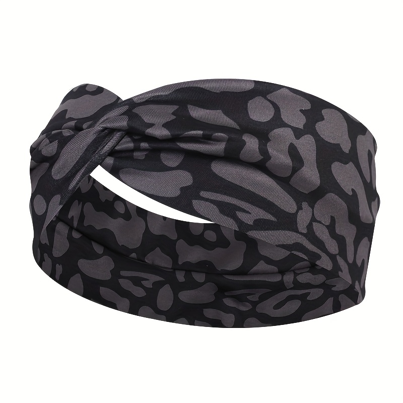 E-shop 1 Stück Neuer Stil Bedrucktes Haarband für Damen, geeignet für den täglichen Gebrauch, Sport, Yoga, Laufen