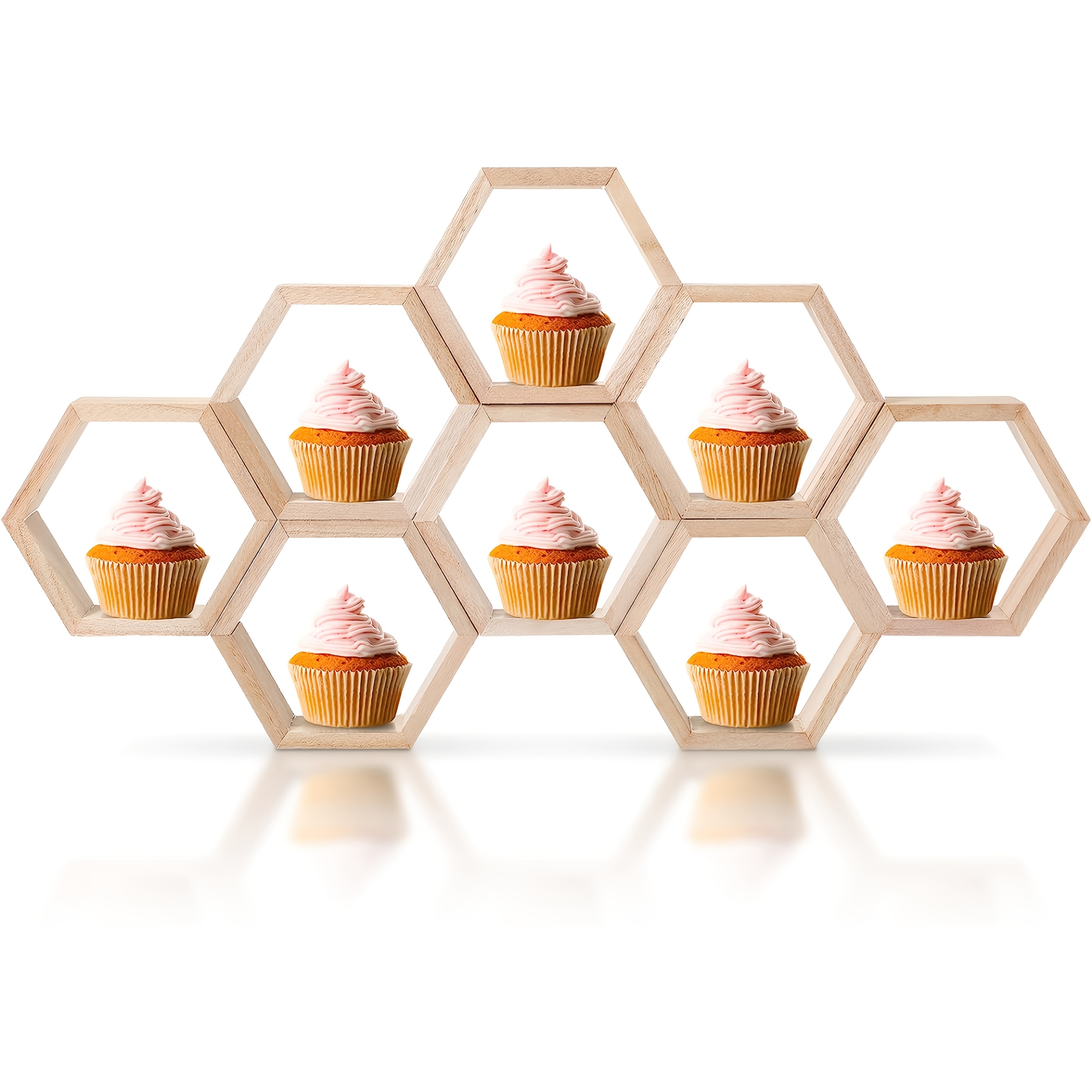 TEMU 8pcs/4pcs/12pcs Regular Central Hollow Cake Stand, Table Centerpiece, Suitable For Mother&;s Day, Father&;s Day, Graduation Season, Day, July