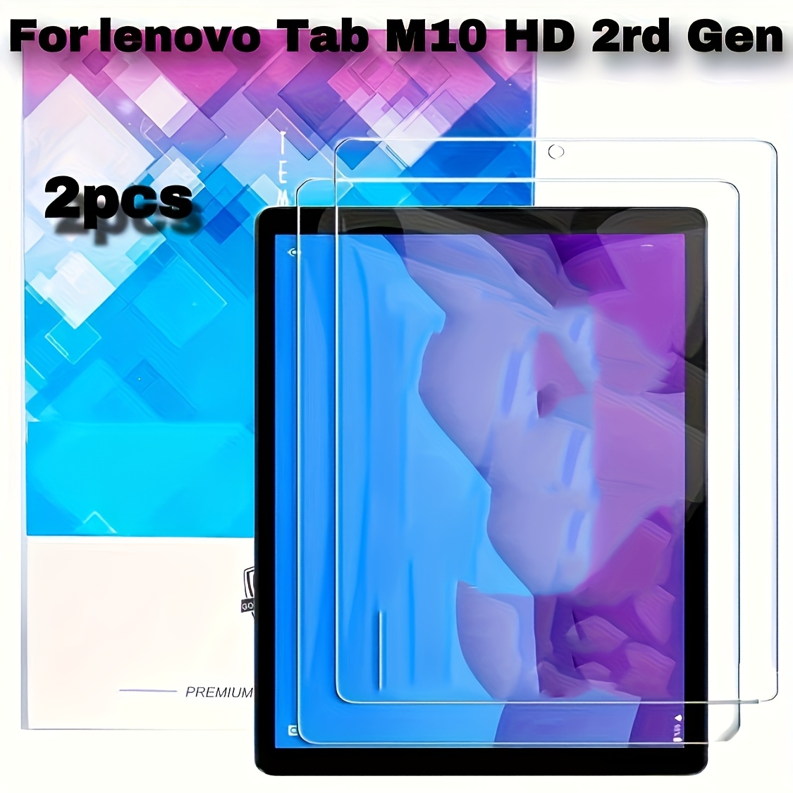 TEMU 2pcs Suitable For Tab M10 Hd 10.1-inch Tb-x306x Tb-x306f Ultra Hd, Tempered Glass Screen Protector, Anti-scratch, Anti-fingerprint