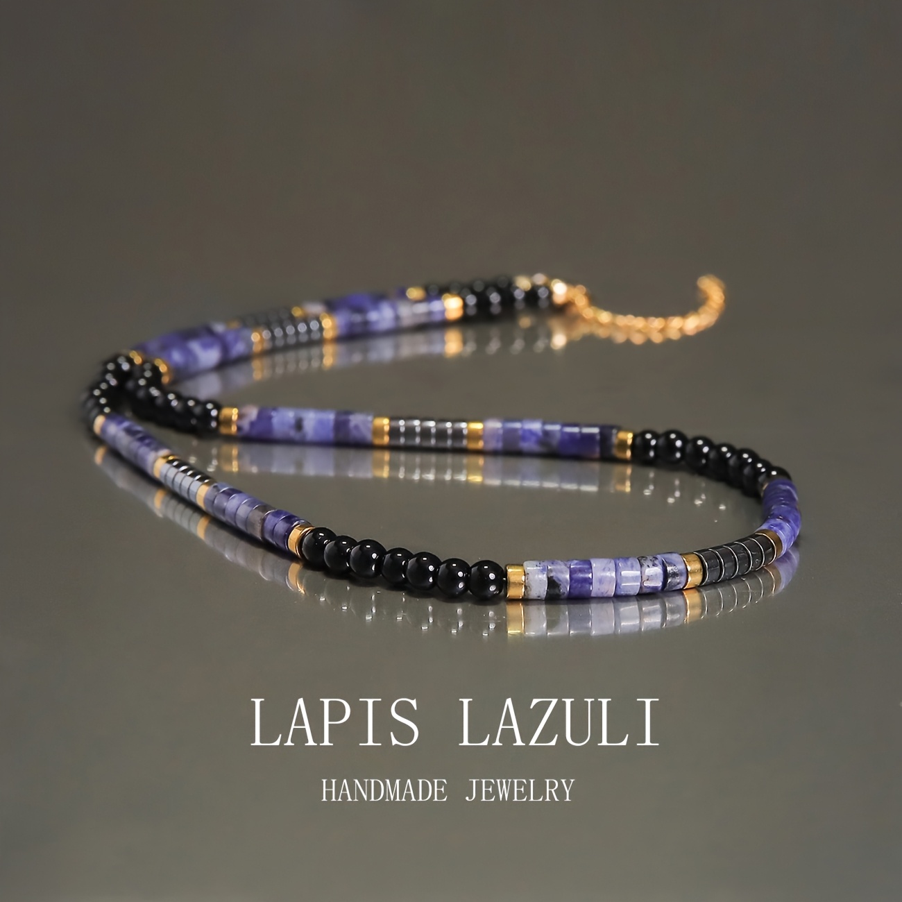 Men's Lapis Lazuli Necklace, Stylish and Handsome