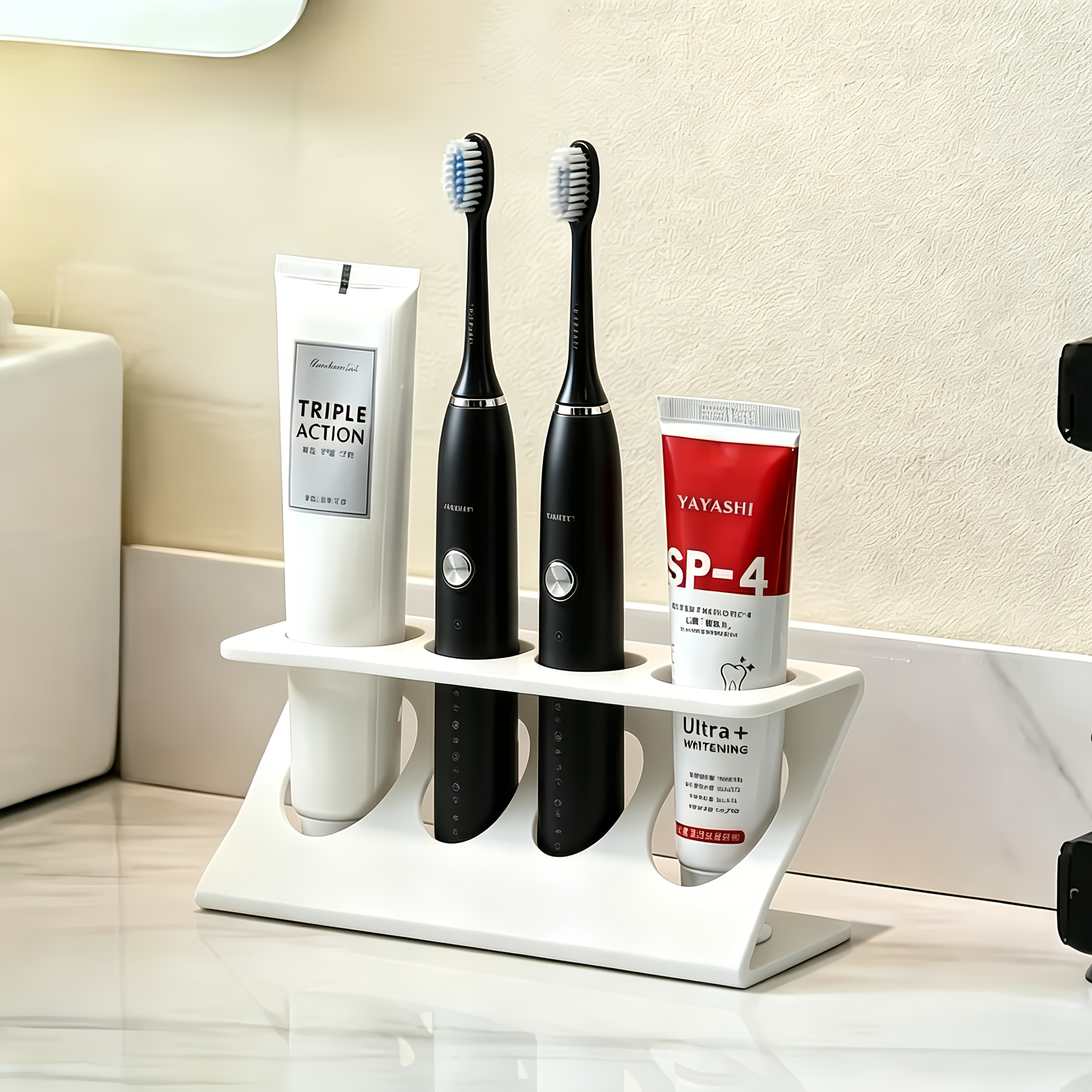 Bathroom Multipurpose Storage Rack For Toothbrush Holder, Multifunctional Drain Rack Organizer, Desktop Organizer For Bathroom And Kitchen, Stylish And Practical
