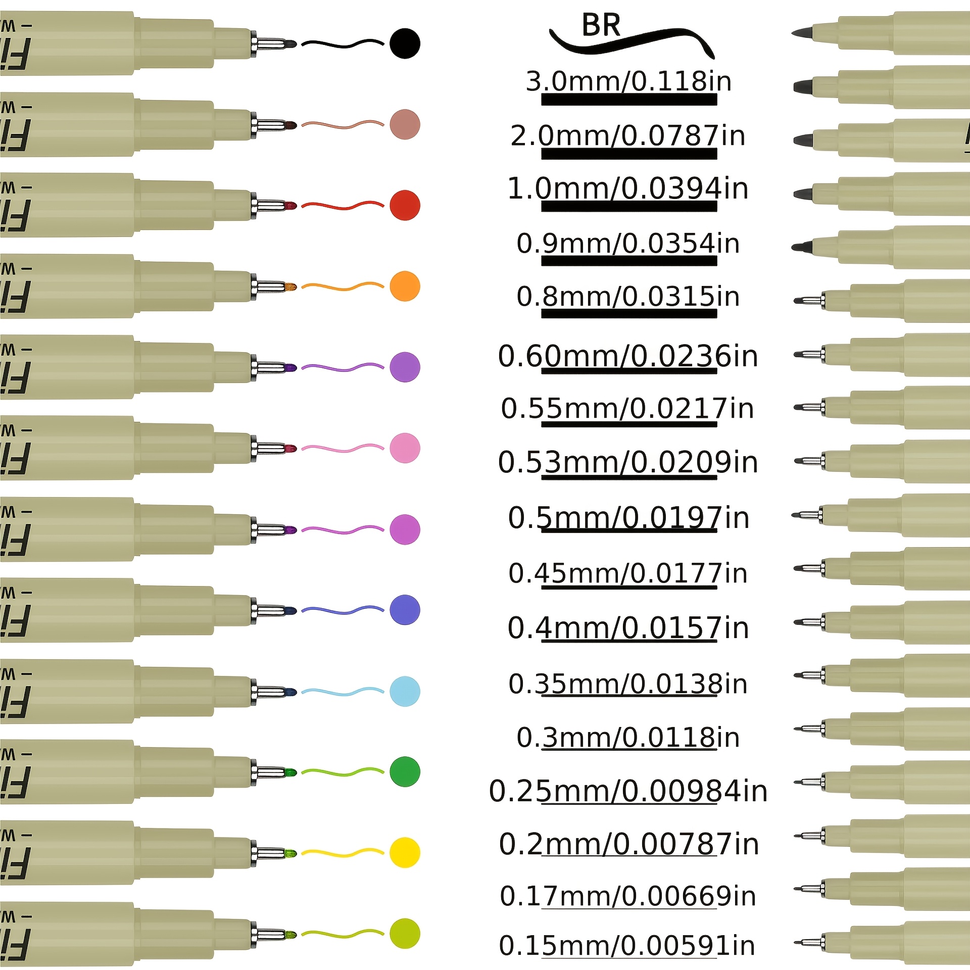 TEMU Ensemble de 30 stylos gel de dessin : 18 stylos gel de types différents et 12 stylos de dessin colorés, adaptés aux dessins d', au , à l'anime,