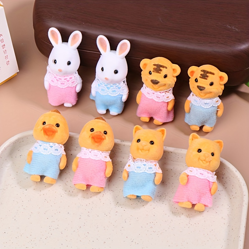 

Rabbit , Cloth Rabbit Dresses, Figurines, Flocking Miniature , Assorted (, ), , For