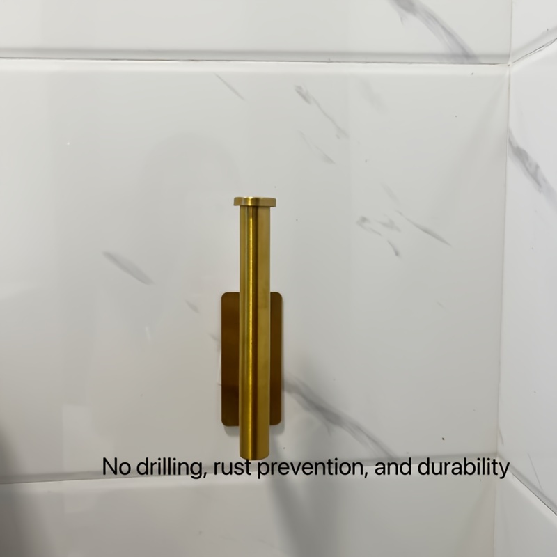 

-install Steel - -adhesive, No-drill For Bathroom Tissues