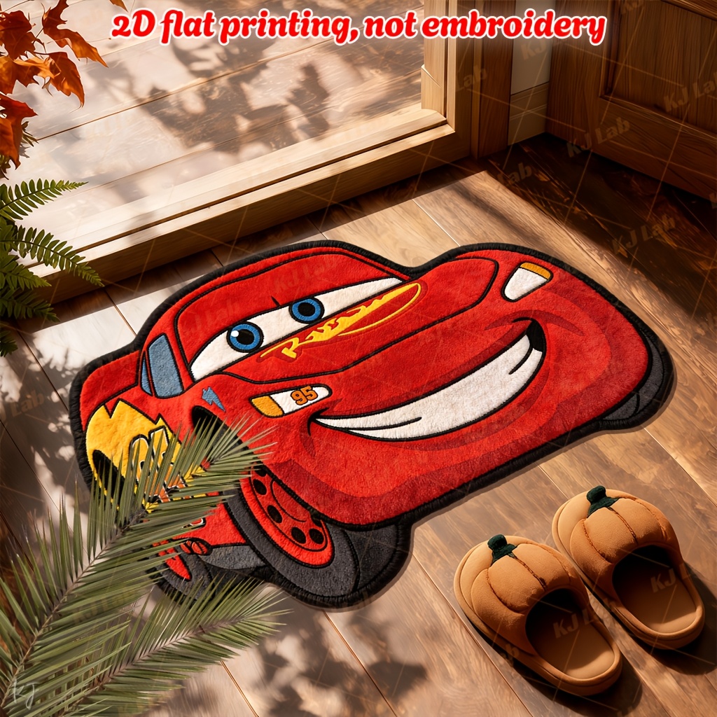 TEMU Tappeto da 2D PIATTO 1 pz ondulato irregolare YX418 - Design auto da - Passatoia lunga e , morbida e confortevole, adatta per camera da letto,