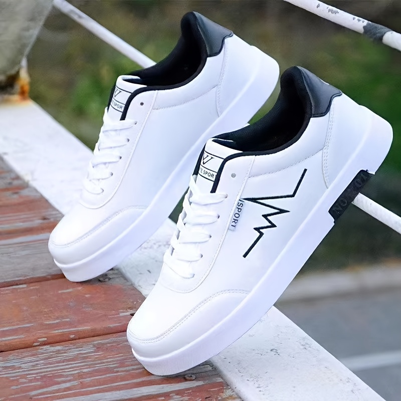 TEMU Men's Casual Sports Shoes White Shoesstudent Shoes Men's Shoes